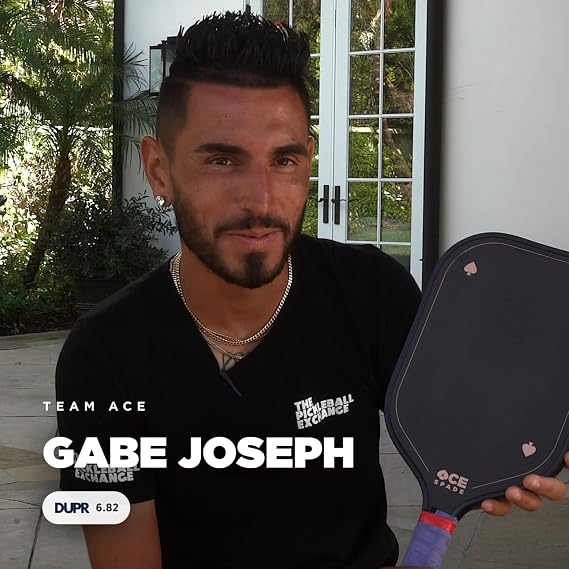 ACE Pickleball Spade Premium Carbon Fiber Pickleball Paddle with Honeycomb Core USAPA Approved, Professional Racket for Spin and Control Non-Slip Grip Texture