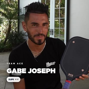 ACE Pickleball Spade Premium Carbon Fiber Pickleball Paddle with Honeycomb Core USAPA Approved, Professional Racket for Spin and Control Non-Slip Grip Texture