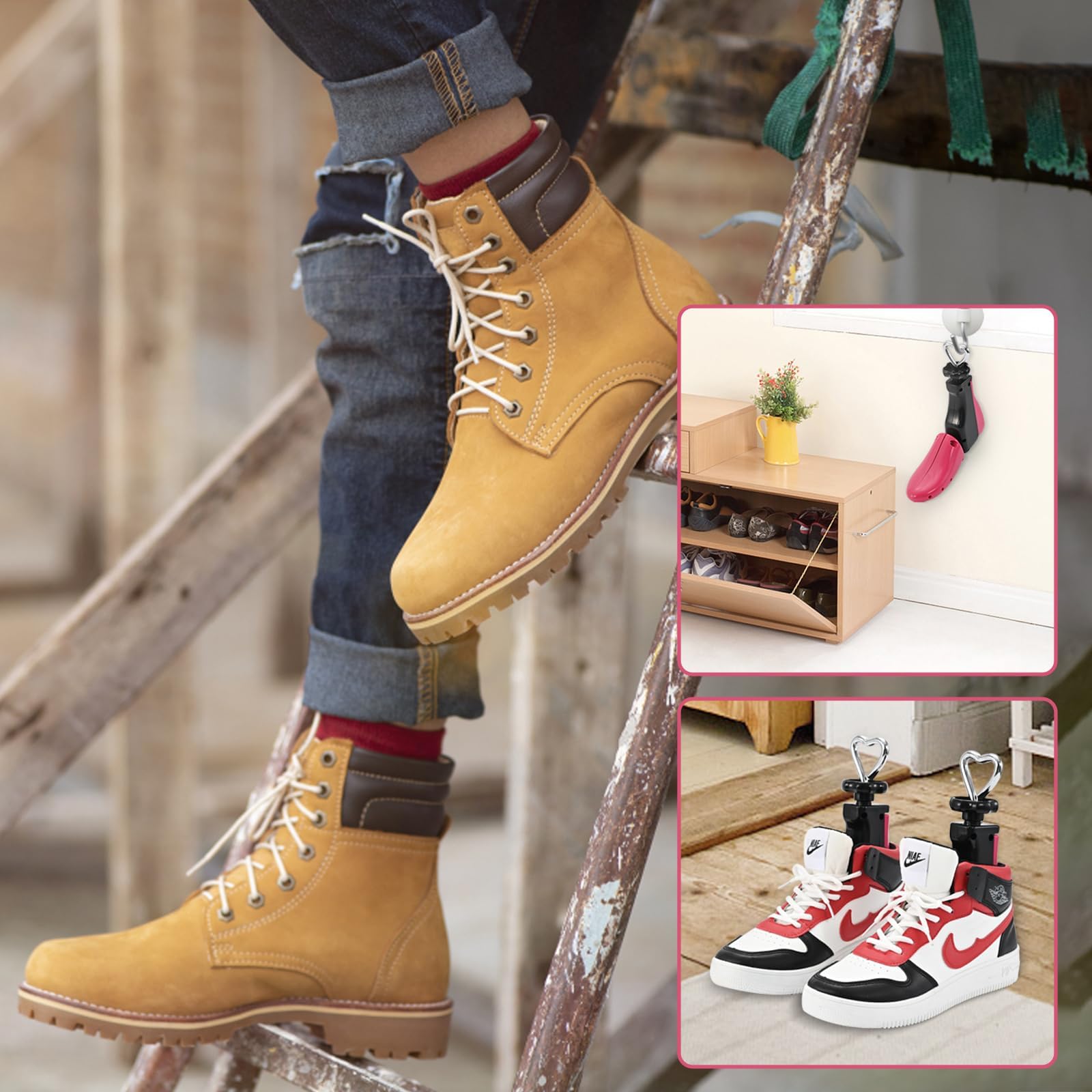 Embauchoir Réglable Pour Bottes Et Chaussures Serrées - Élargisseur De Hauteur Et Largeur - Pro Pour Homme/Femme - 8