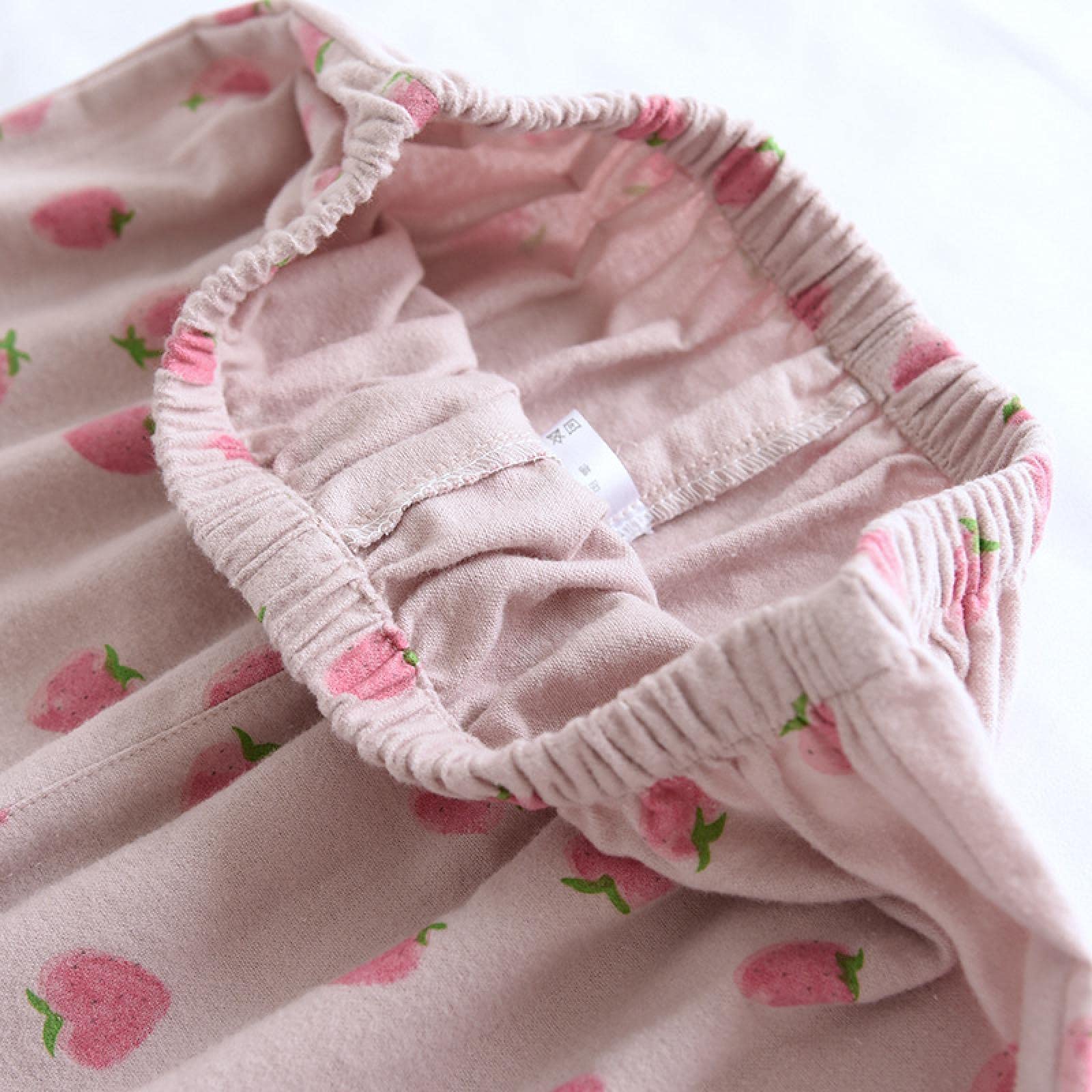 Un Pijama Cómodo Pijamas De Mujer Pijamas De Mujer Pijamas De Otoño Conjunto De Pijamas De Mujer Pantalones De Manga Larga De Algodón Puro Ropa De Dormir para Mujer,Strawberry-Blue-M