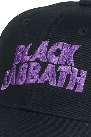Rock Off Black Sabbath Embroidered Logo Mens Baseball Cap