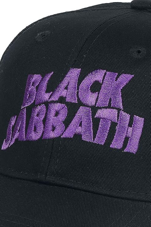 Rock Off Black Sabbath Embroidered Logo Mens Baseball Cap