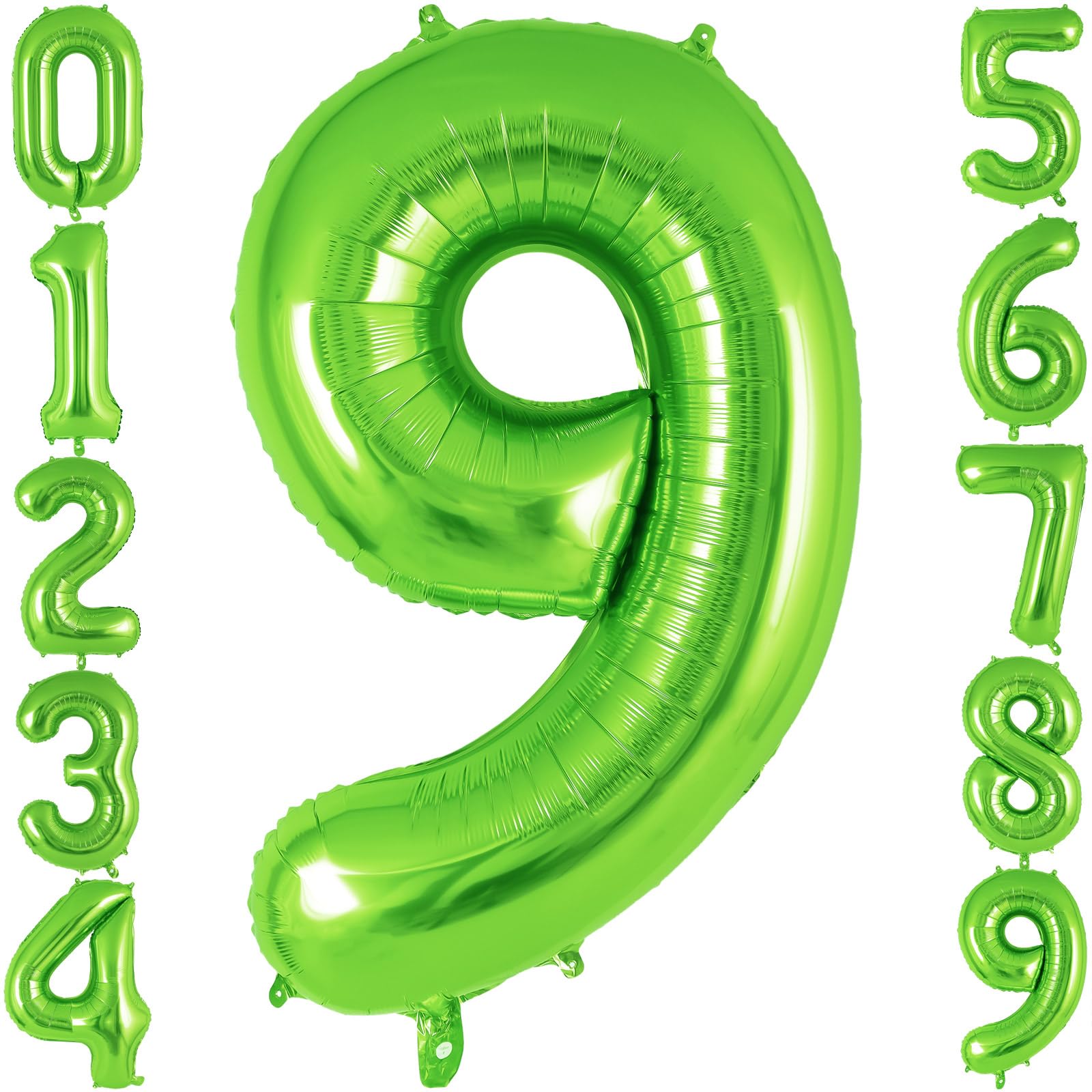 Amazon.com: Green Number 9 Balloon 40 Inch, Big Large Foil Helium