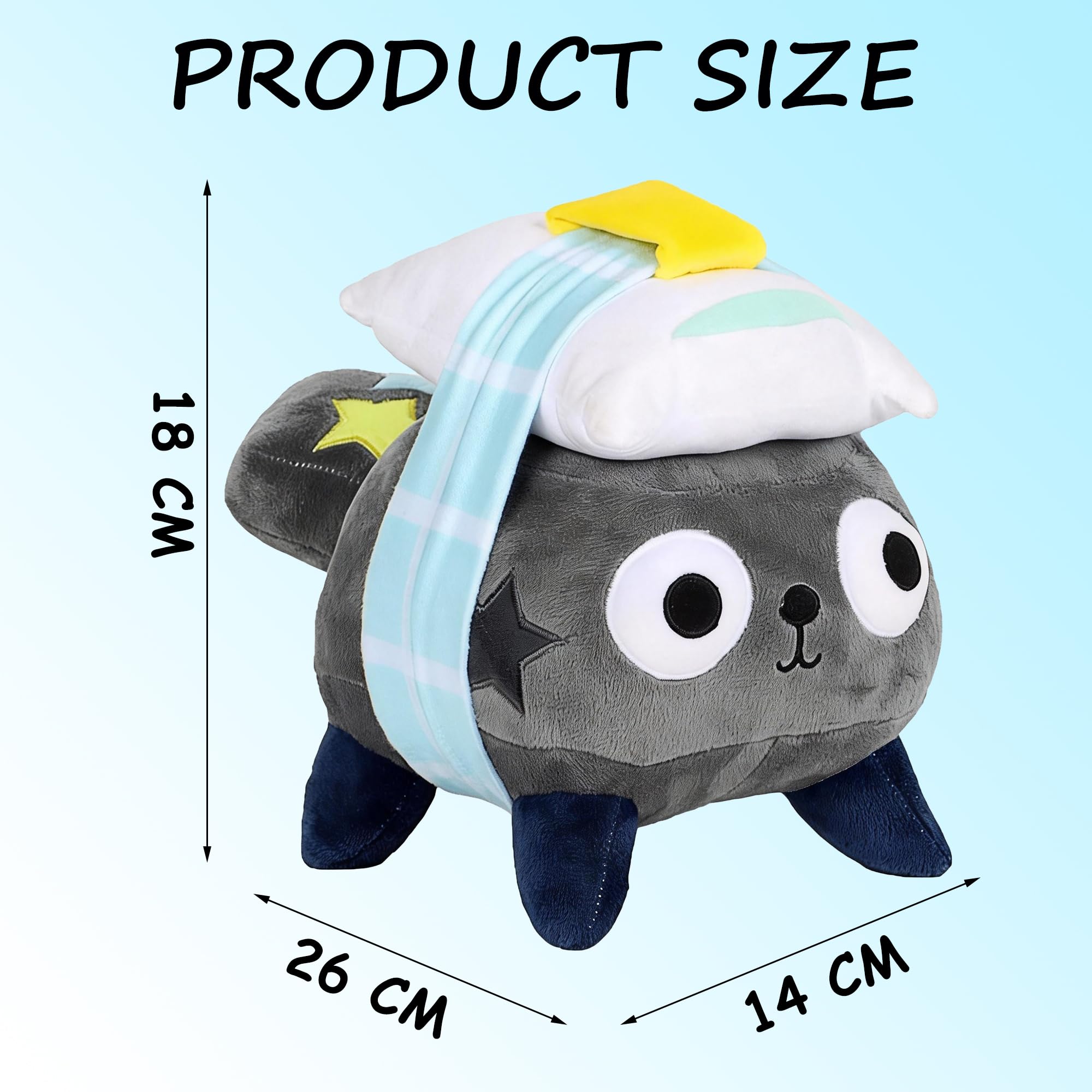 Dandy's World Plush, Dandy's World Plushies Pebble with a Pillow, Cute Plush Toy Gift for Fans Collection, Soft Stuffed Animal Doll for Bedroom Decor, Birthday Present - 2