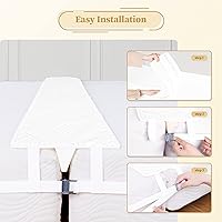 Vista 4 de Bed Bridge Twin to King Converter Kit - Adjustable V-Shape Connector -Extra Wide Bed Gap Filler - Non-Slip Design Mattress Connector - Light Upgrade