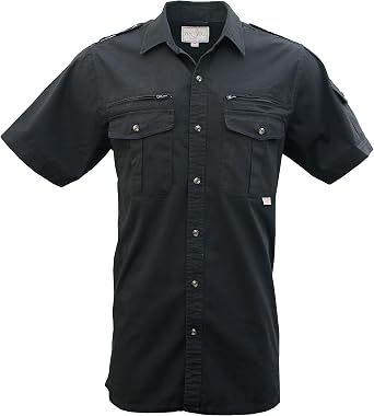 Foxfire Thunder River Gear Short Sleeve Cotton Travel Safari Passport Shirt