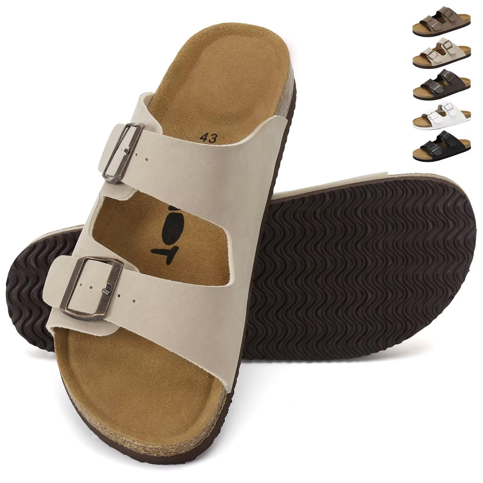 Mules et Sabots Homme Chaussons Pantoufles avec Fermé Confortable d'Intérieur Extérieur 41-46 EU