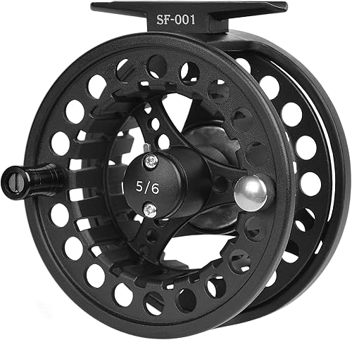 Miniatura 8 de SF SF-001 Carrete de pesca con mosca de árbol grande con cuerpo de aleación de aluminio 34wt 56wt 78wt Carrete de mosca precargado con línea Combo