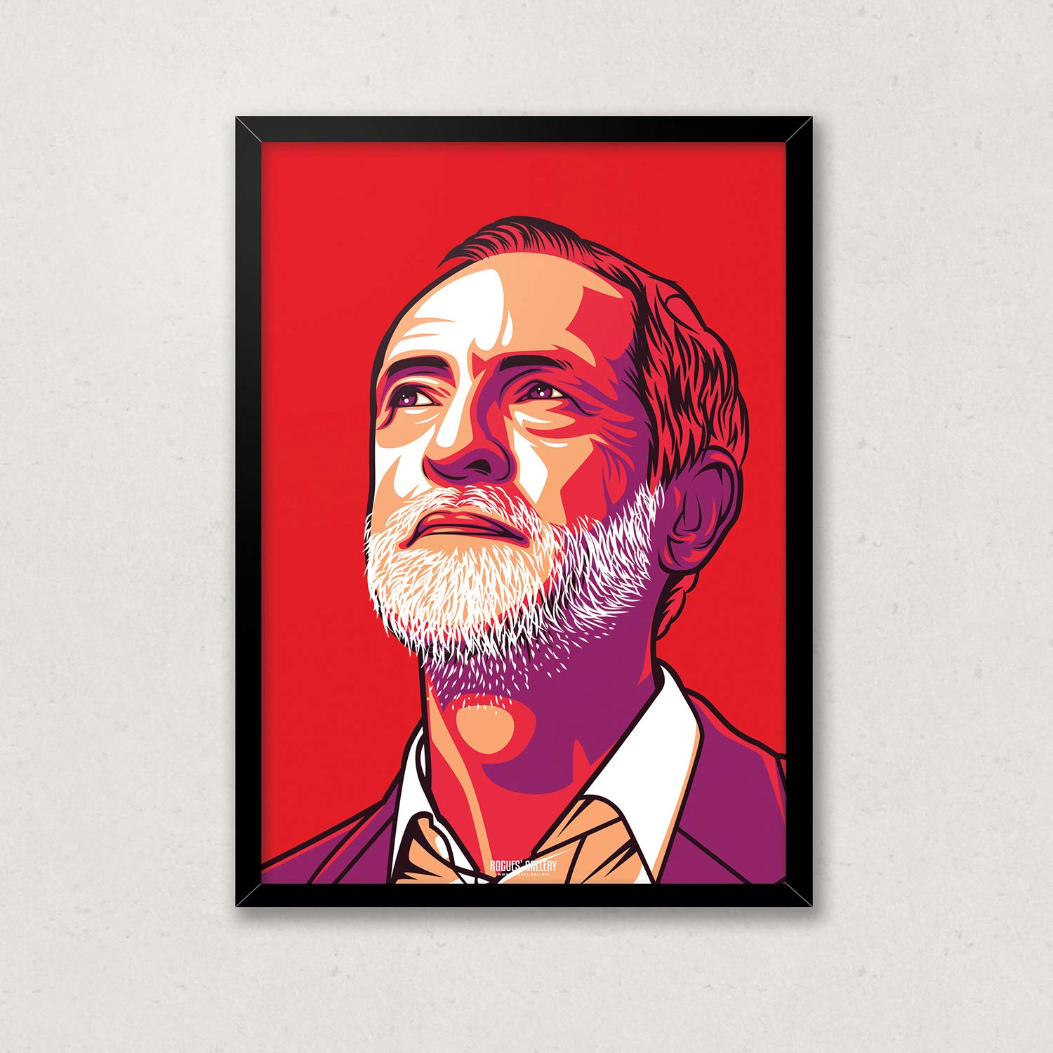 Amg Red Comrade - Jeremy Corbyn - A3 Icon Print By Rogues' Gallery
