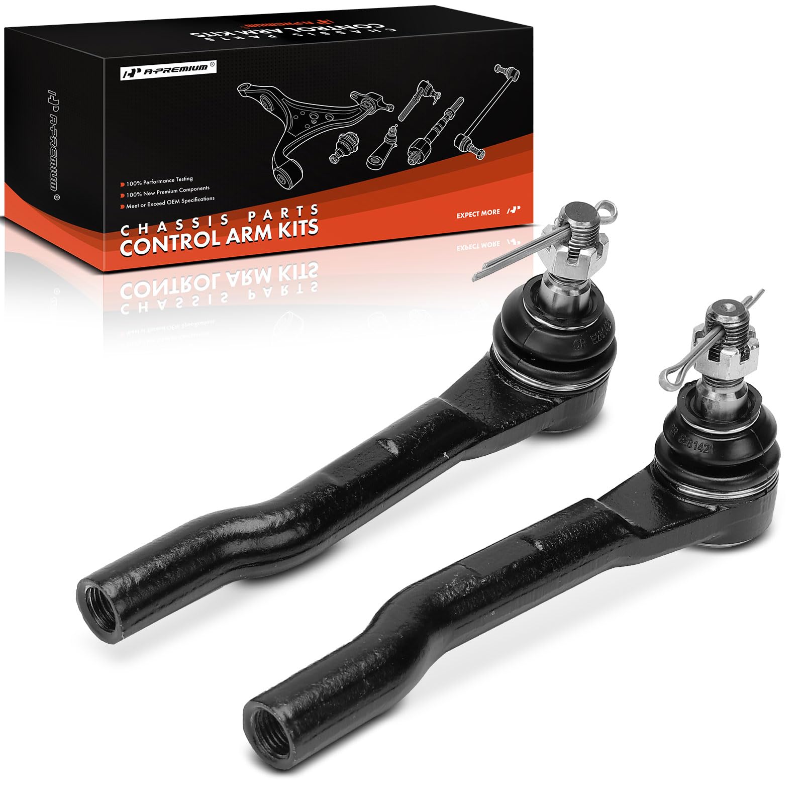 A-Premium 2 x Front Outer Tie Rod Ends, Compatible with Honda HR-V HRV 2016-2022