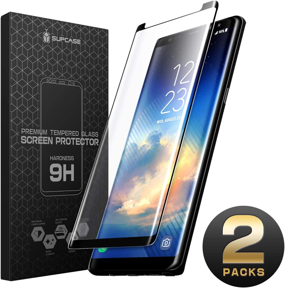 Galaxy Note9 Tempered Glass Screen Protector (2 Pack) - Clear