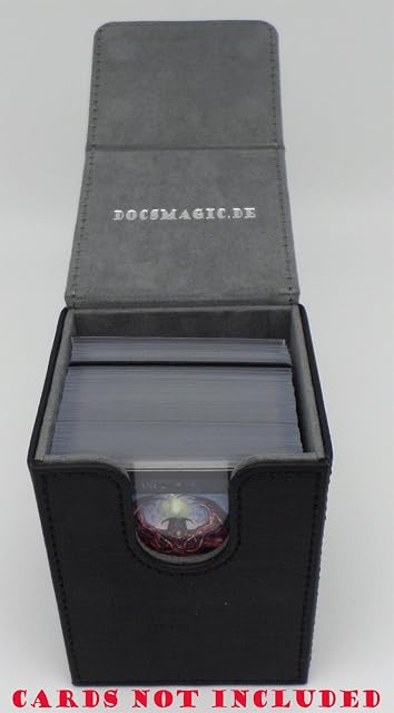 Foto 2 de 8 de docsmagic.de Premium Magnetic Flip Box (100) Black + Deck Divider - MTG PKM YGO - Caja Negra