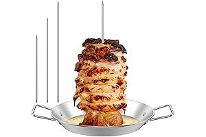 Al Pastor Skewer for Grill, Stainless Steel Vertical Skewer Grill