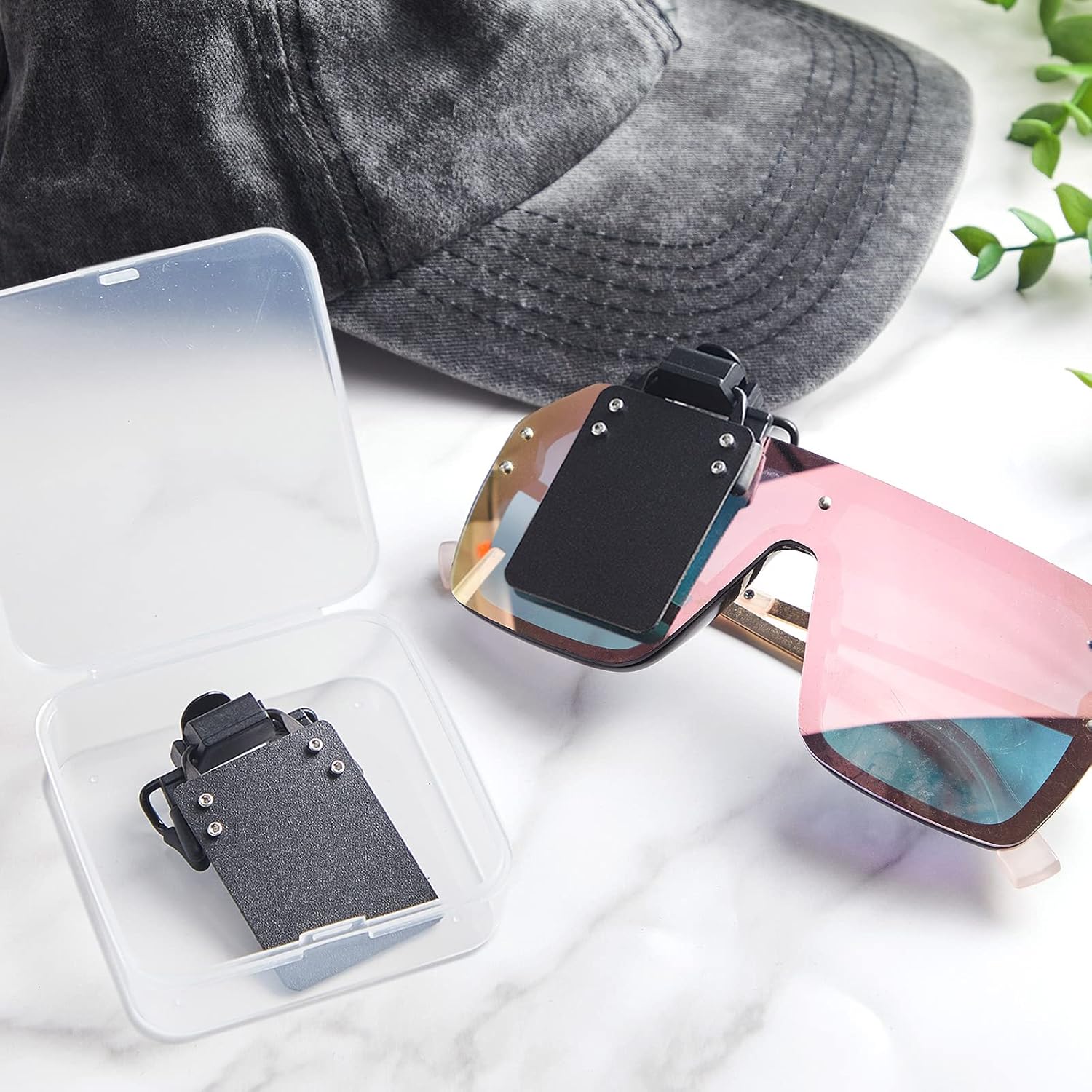 Hungdao 2 Packs International Standard Shooting Glasses Patch Shooting Patch for Eye Glasses Shooting Blinders Aim Assistance