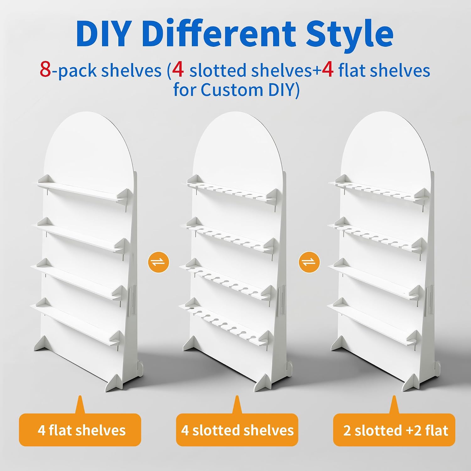 imprsv 6 ft 4-Tier 2-in-1 Champagne Wall Holder, Champagne Rack for Wedding