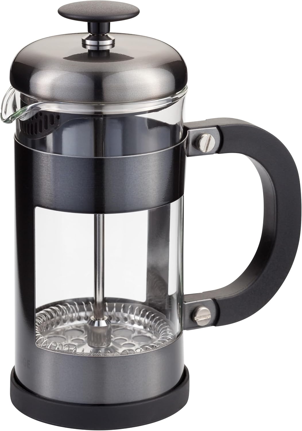 Judge JA112 Glass Cafetiere, 8 Cup Coffee Maker (1L), Removable Base, Scratch-Resistant, Dishwasher Safe - 25 Year Guarantee