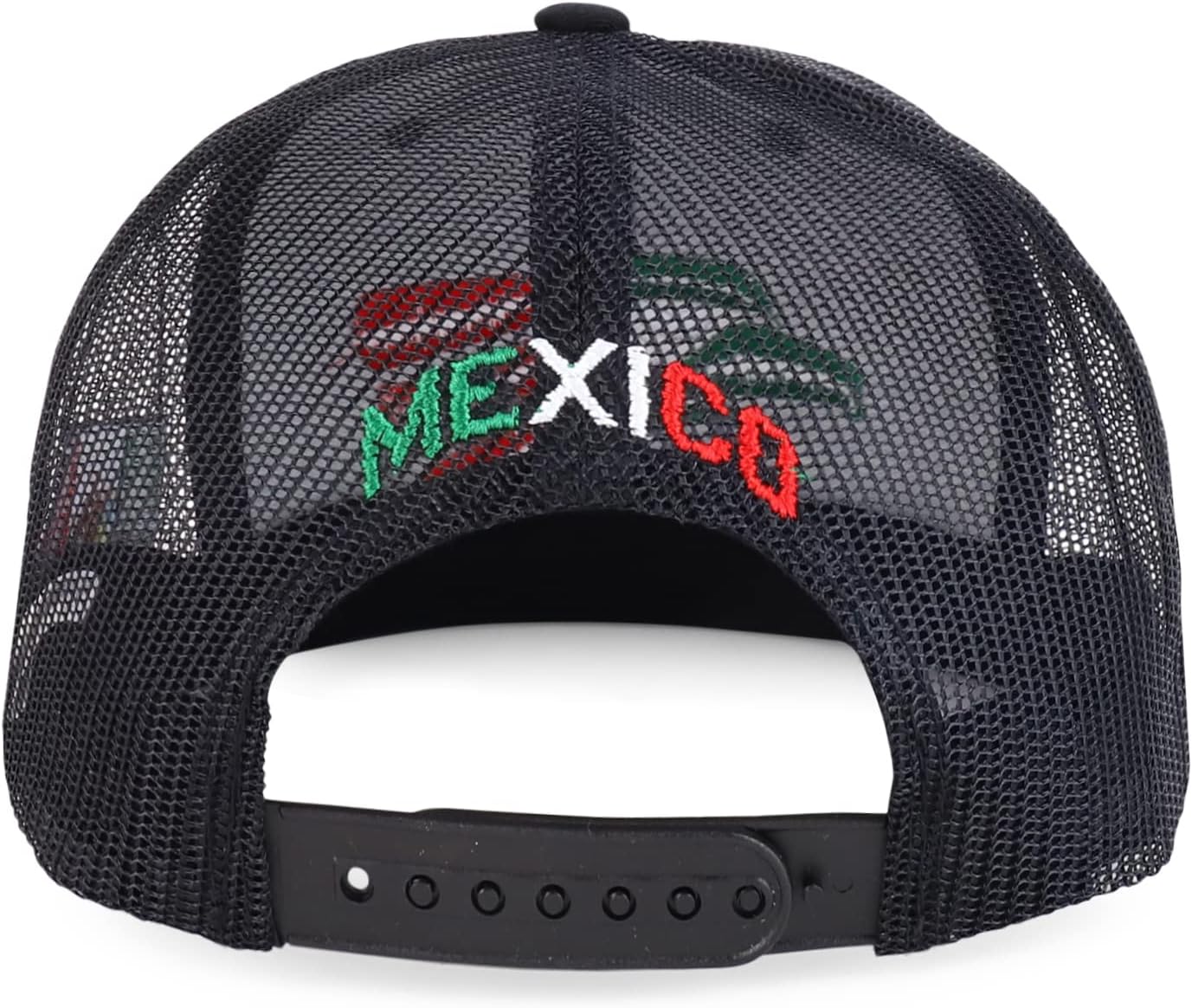 Trendy Apparel Shop XXL Hecho En Mexico Eagle 3D Embroidered Flatbill Snapback Mesh Cap - Image 5