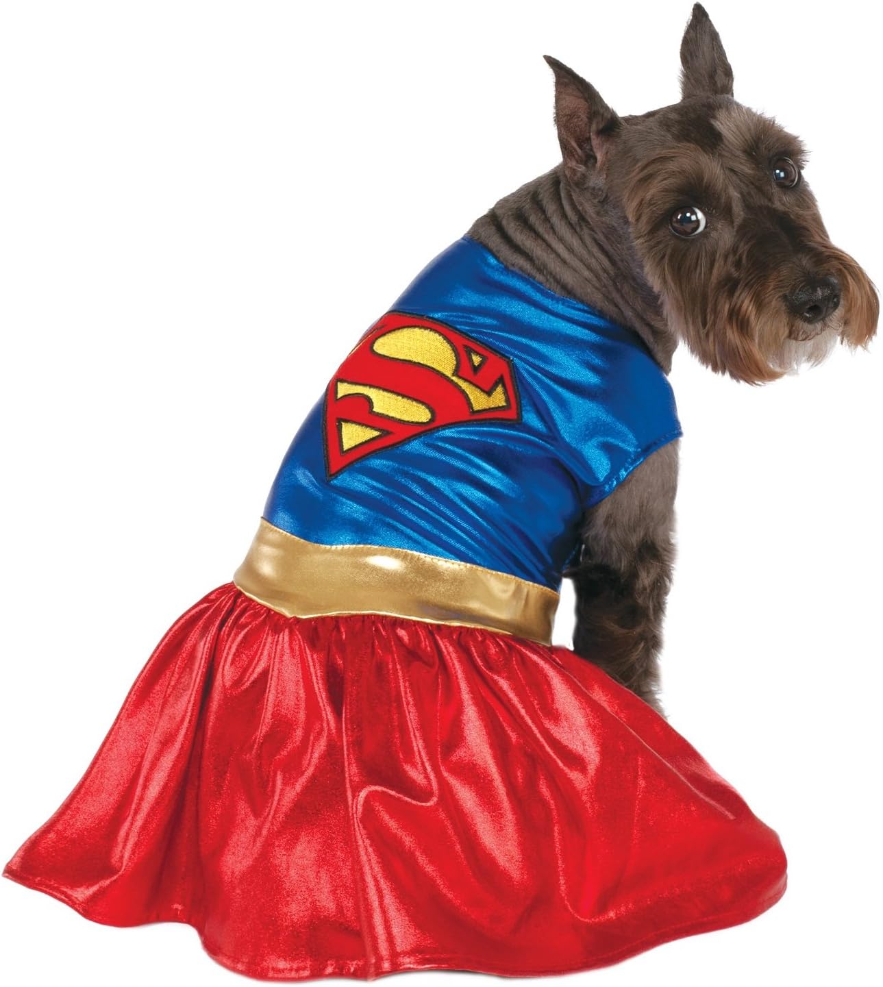 DC Comics Pet Costume, Supergirl, XL, Neck to Tail 28", Chest 27", Red - Image 3