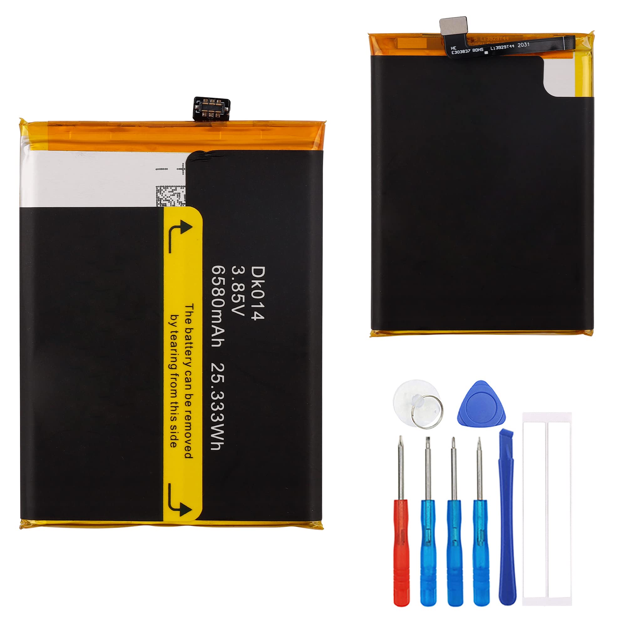 E-YIIVIIL Replacement Battery DK014 Compatible with Blackview BV9800 & BV9800 Pro with Repair Tool Kit