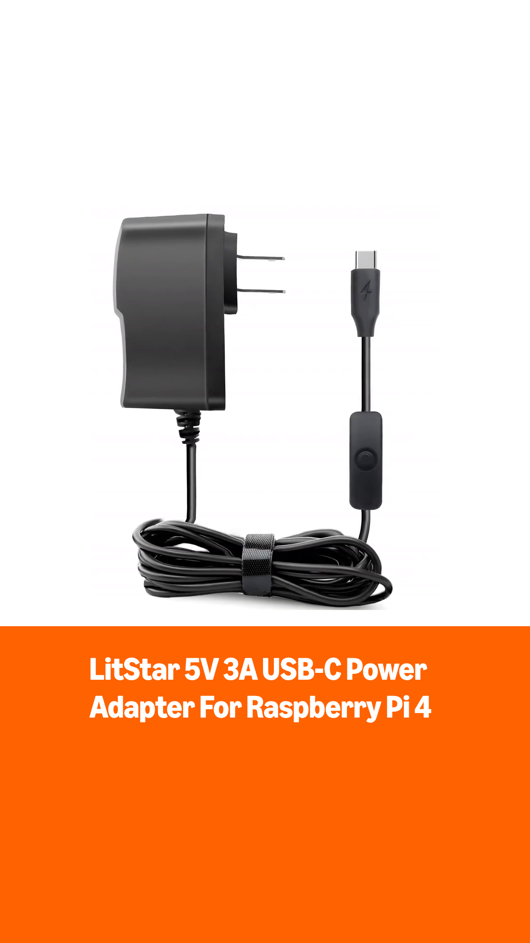 Raspberry Pi 4 model b 4GB ケース 充電器 Amazon.com: LitStar 5V 3A USB Type C Adapter for Raspberry Pi 4