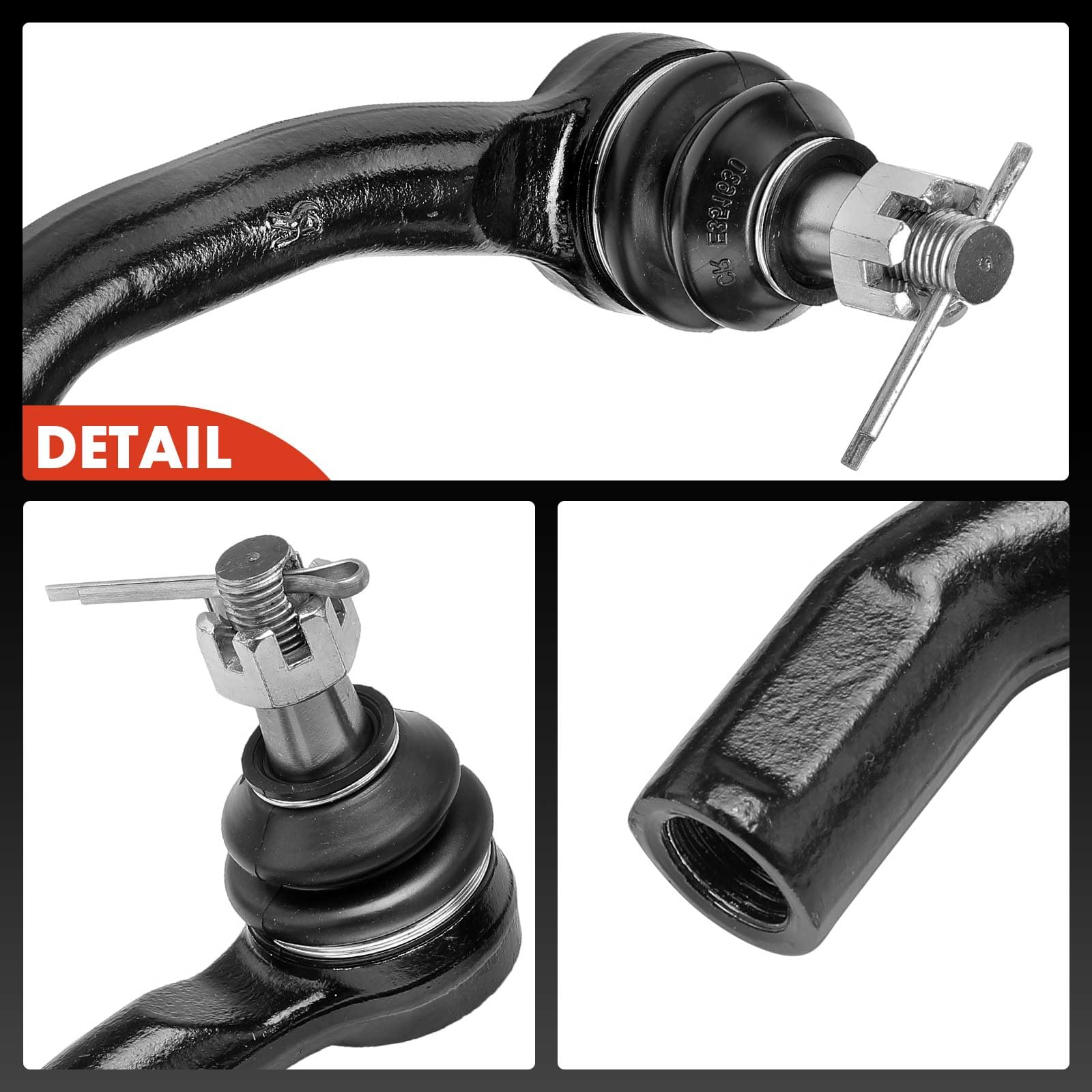 Frankberg 2 biellettes de direction, essieu avant gauche/droite 48520EA01J | Compatible avec: NP300 Navara plateau/châssis D40, Pathfinder III R51, NP300 Navara D40