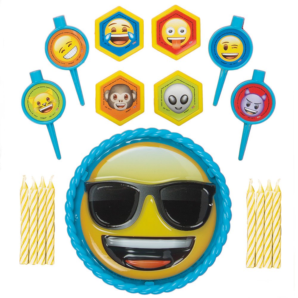 Party Cake Decorating Kit | Emoji | 17 Pcs