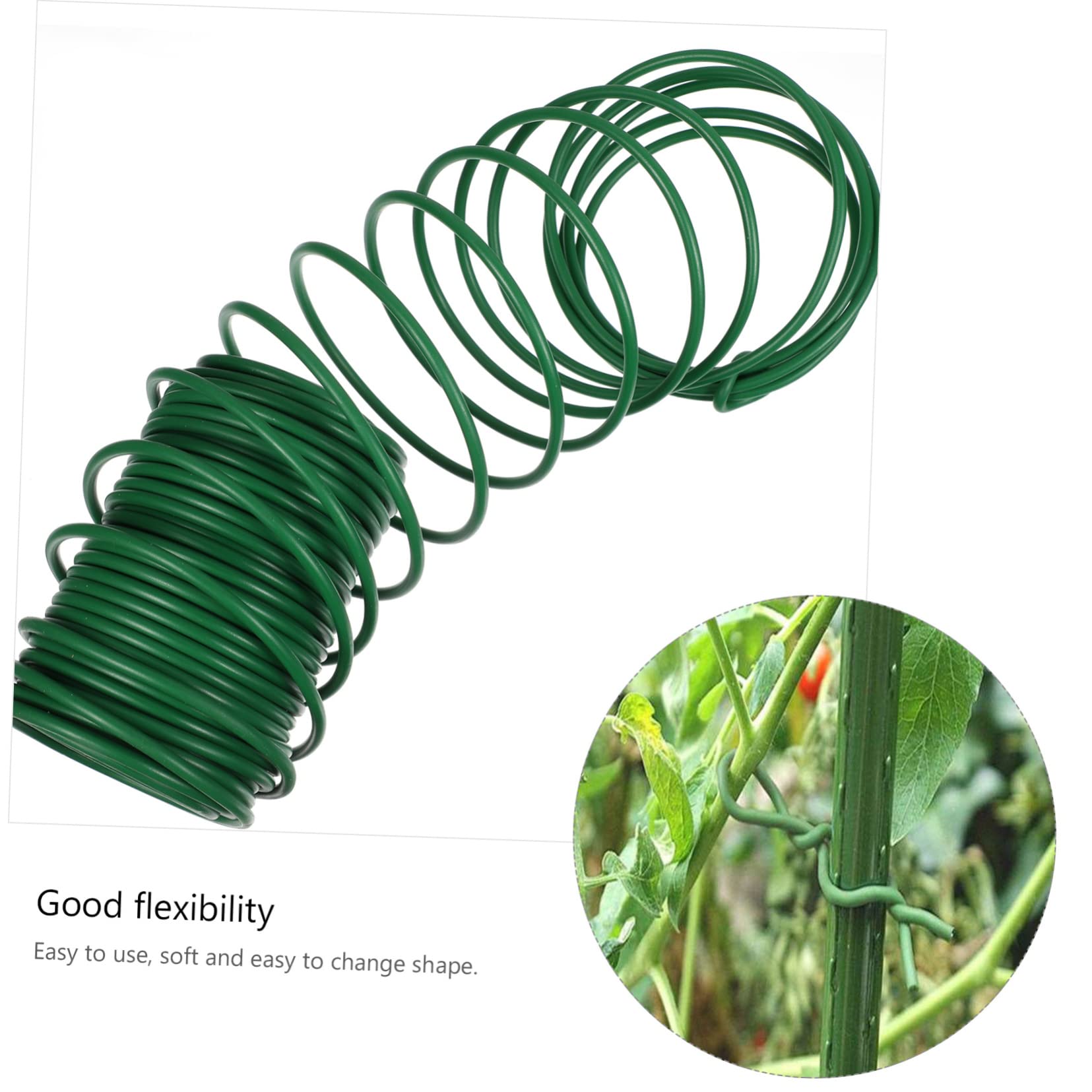 POPETPOP Filo da Giardino Rivestito in TPR e Ferro per Legare Piante Rampicanti e Rami, Supporto Flessibile per Giardino e Orto