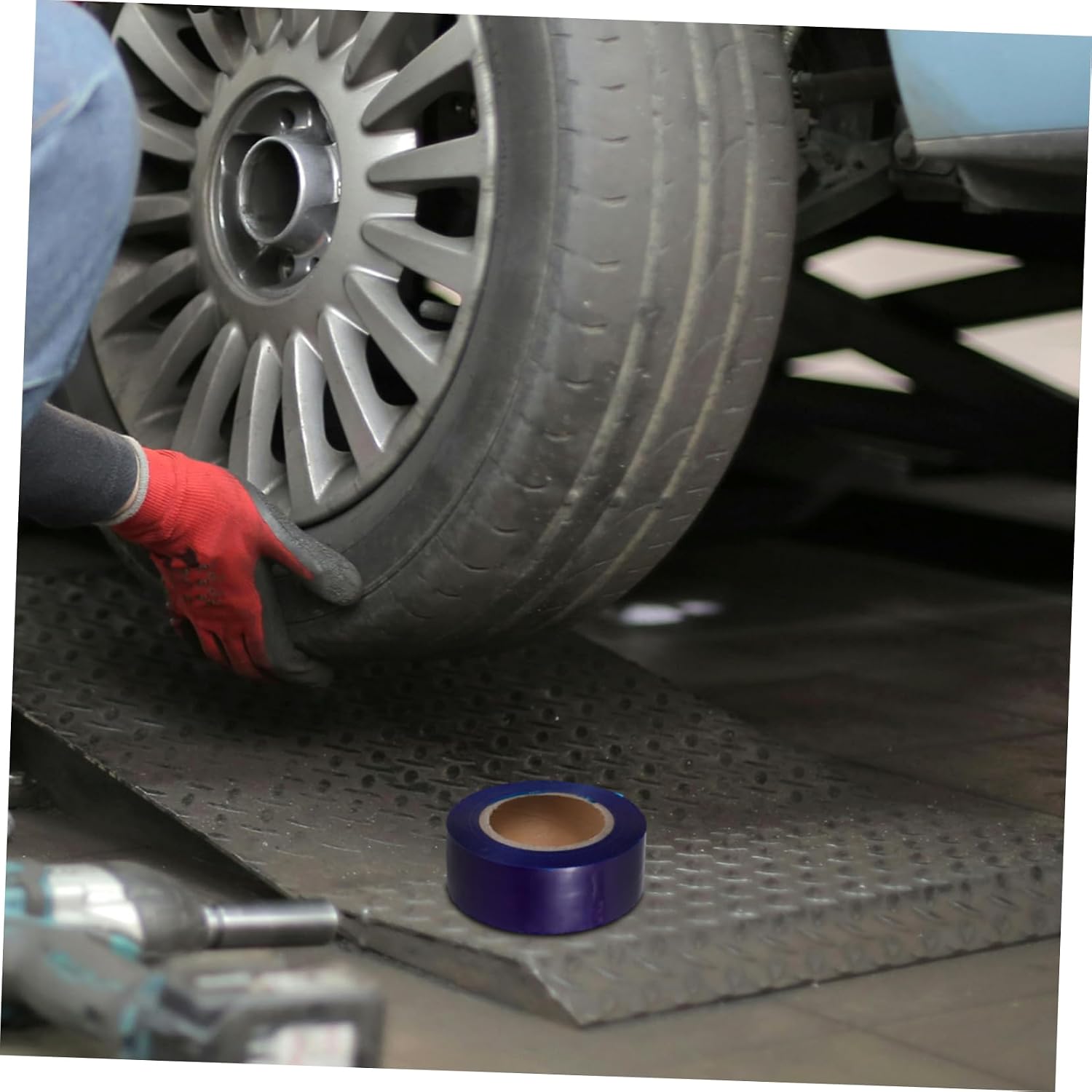 1 Roll Car Rim Protection Tape Durable Pe Blue Tape for Effortless Installation and Reliable Rim Damage Prevention High Adhesion Wheel Protector for Vehicles