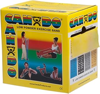 FEI 10-5221 Can-Do Low Powder Exercise Band, 50 yd. Roll, X-Light, Yellow
