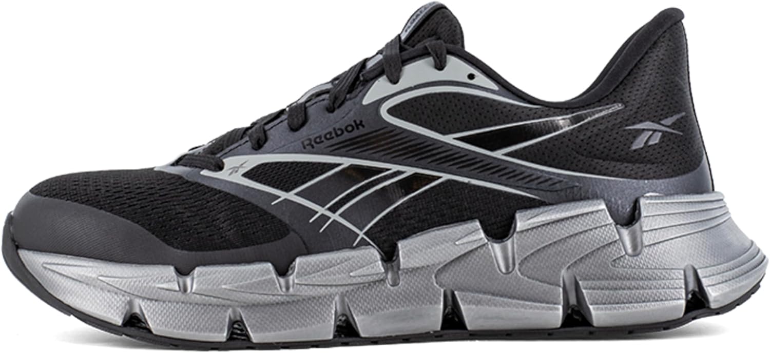 Reebok Work Men's FloatZig 2 Work Black and Gray Composite Toe Shoe