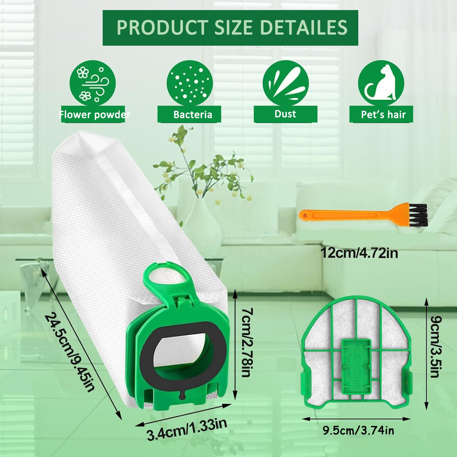 WIIYENA Filtros PreMotor, Filtro Lavable De Repuesto Para