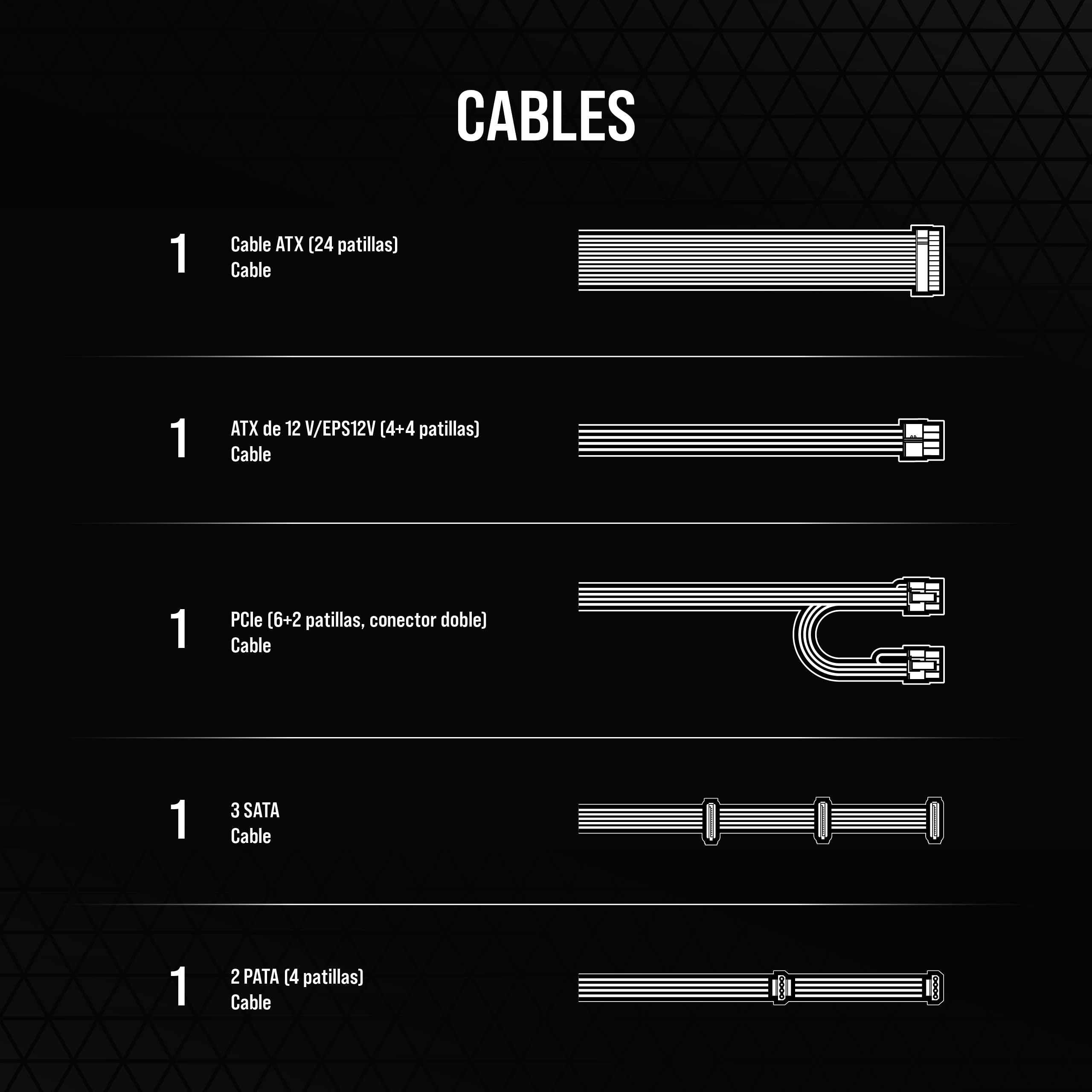 CORSAIR CX650 ATX 650W Fuente de Alimentación - Eficiencia 80 Plus Bronze - Bajo Ruido - Cables con Funda - No Modular - EU - Negro