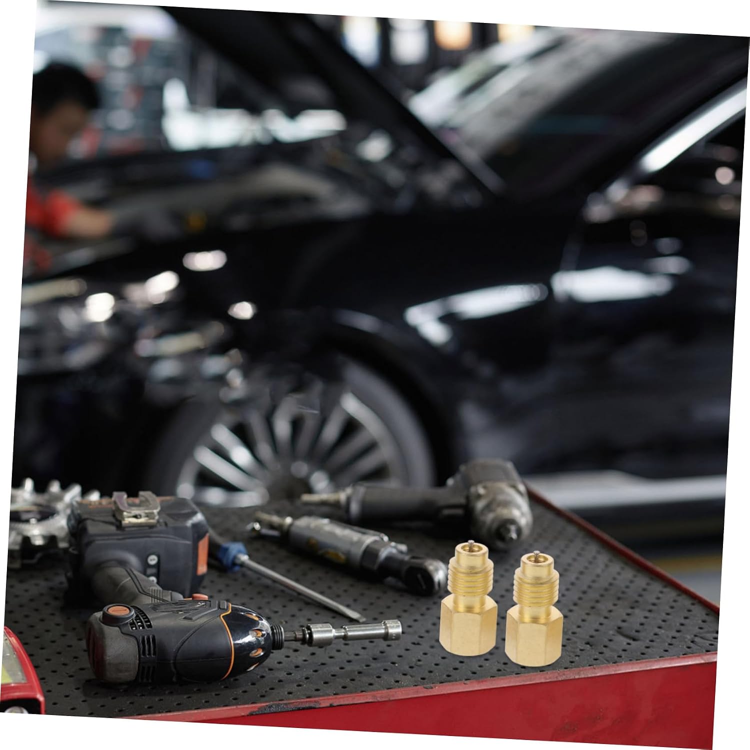 2pairs Car Air Conditioner Refrigeration Fittings Adapter Connectors for Automotive Systems Easy Installation Quick Connect Design Compatible Car Models