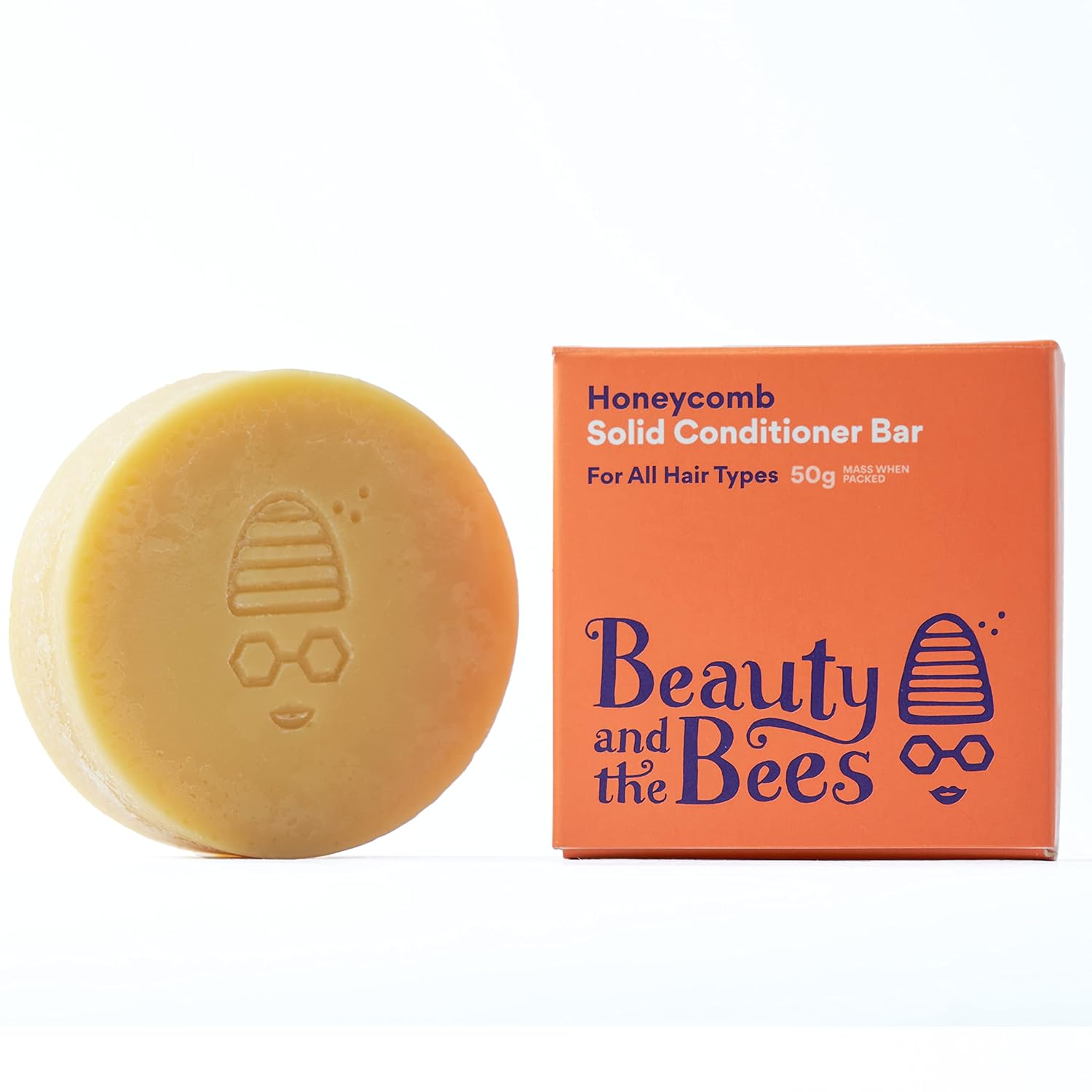 Beauty and the Bees Honeycomb Conditioner Bar for All Hair Types - All Natural Ingredients - Tasmania Australia, 1.7 oz - Image 3
