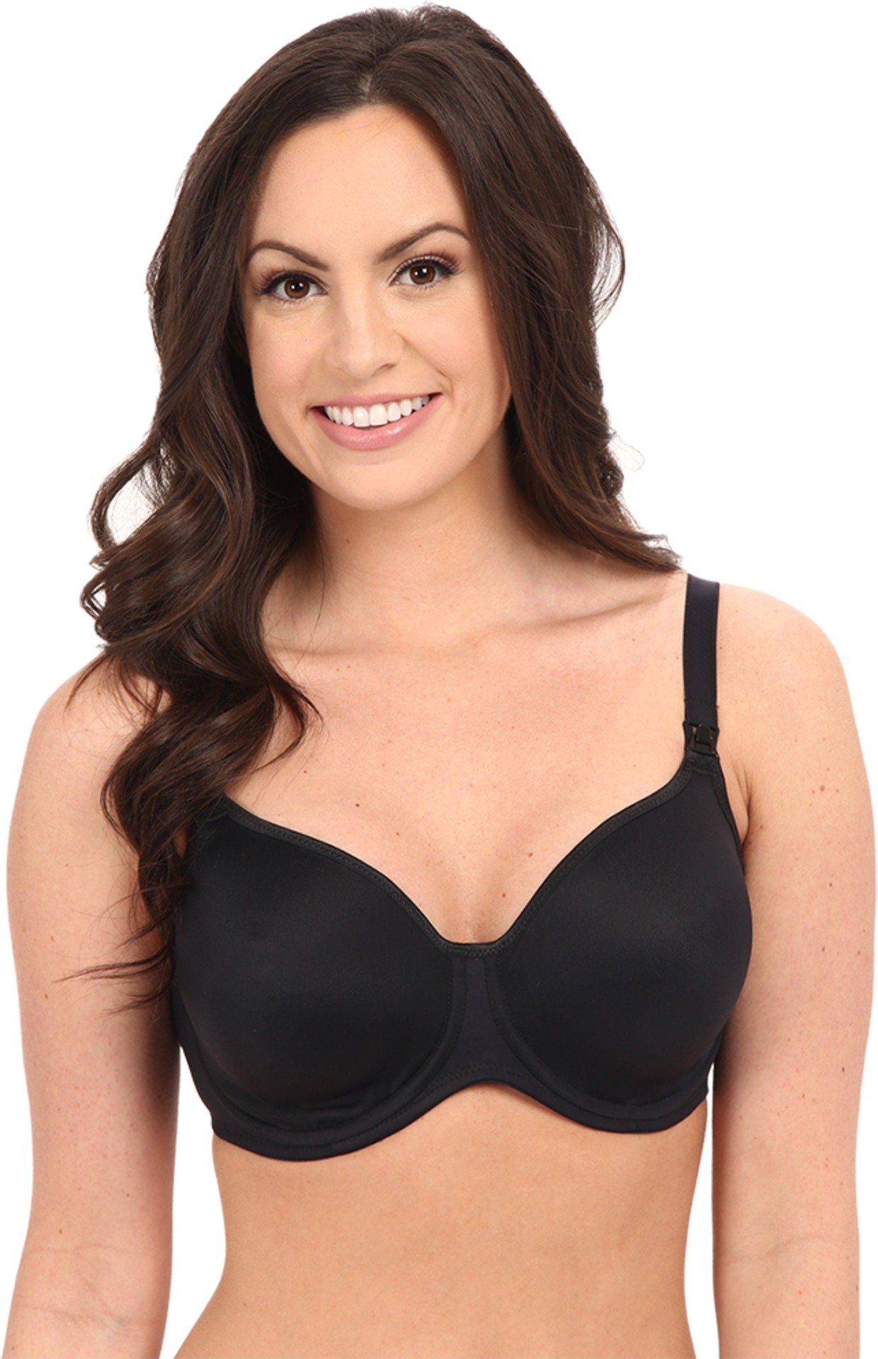 Anita Women's 5068 Seamless Underwired Nursing Bra, Black, 38H