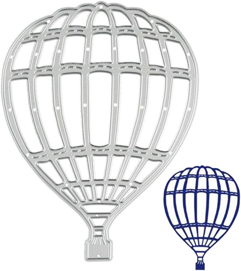 New Metal Cutting Dies Stencils DIY Scrapbooking Christmas Hot Air Balloon Love Heart Photo Frame Knife Die Paper Kids Puzzle Products（H）