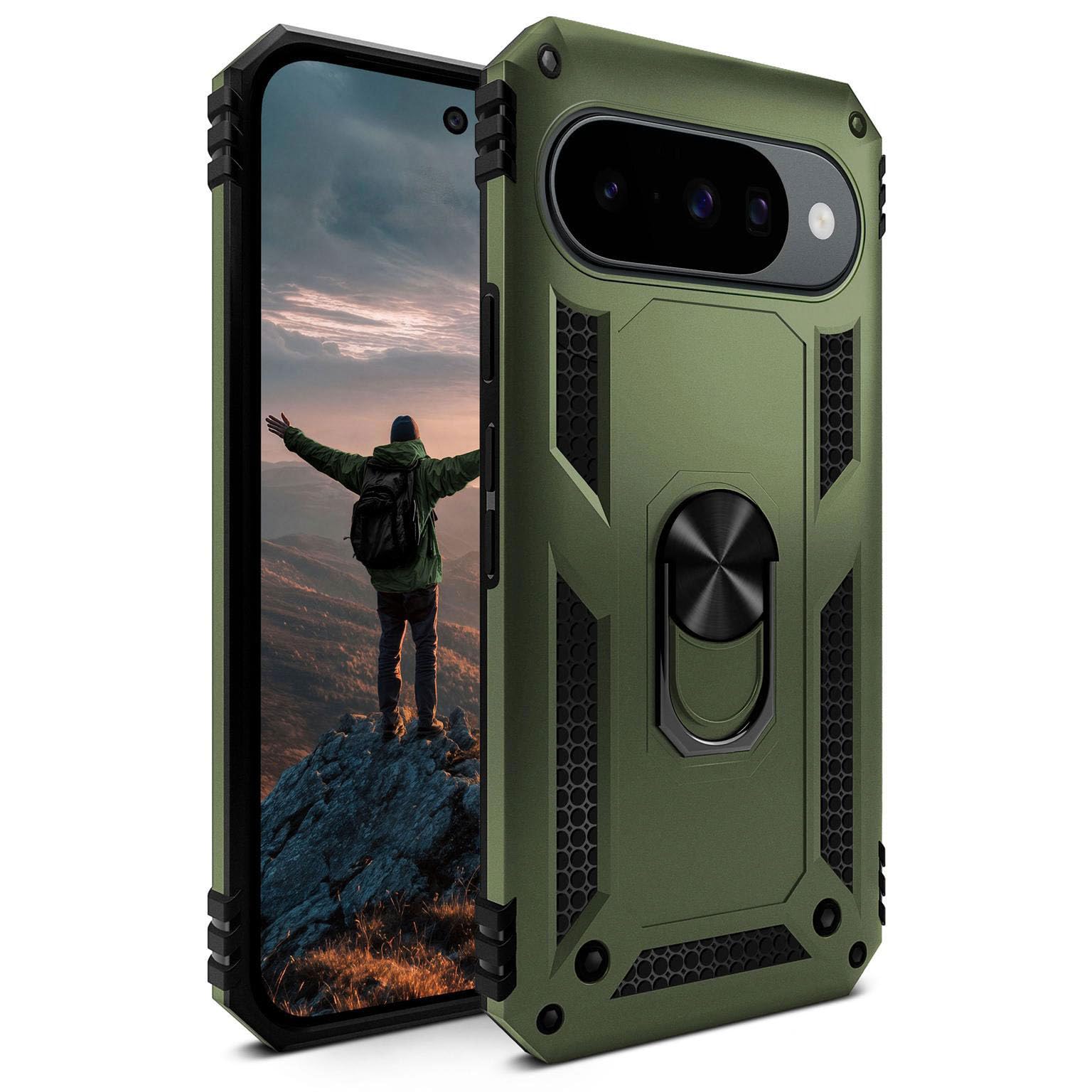 Protection Google Pixel 10 vert mat ONEFLOW coque hybride élégante et robuste - 8