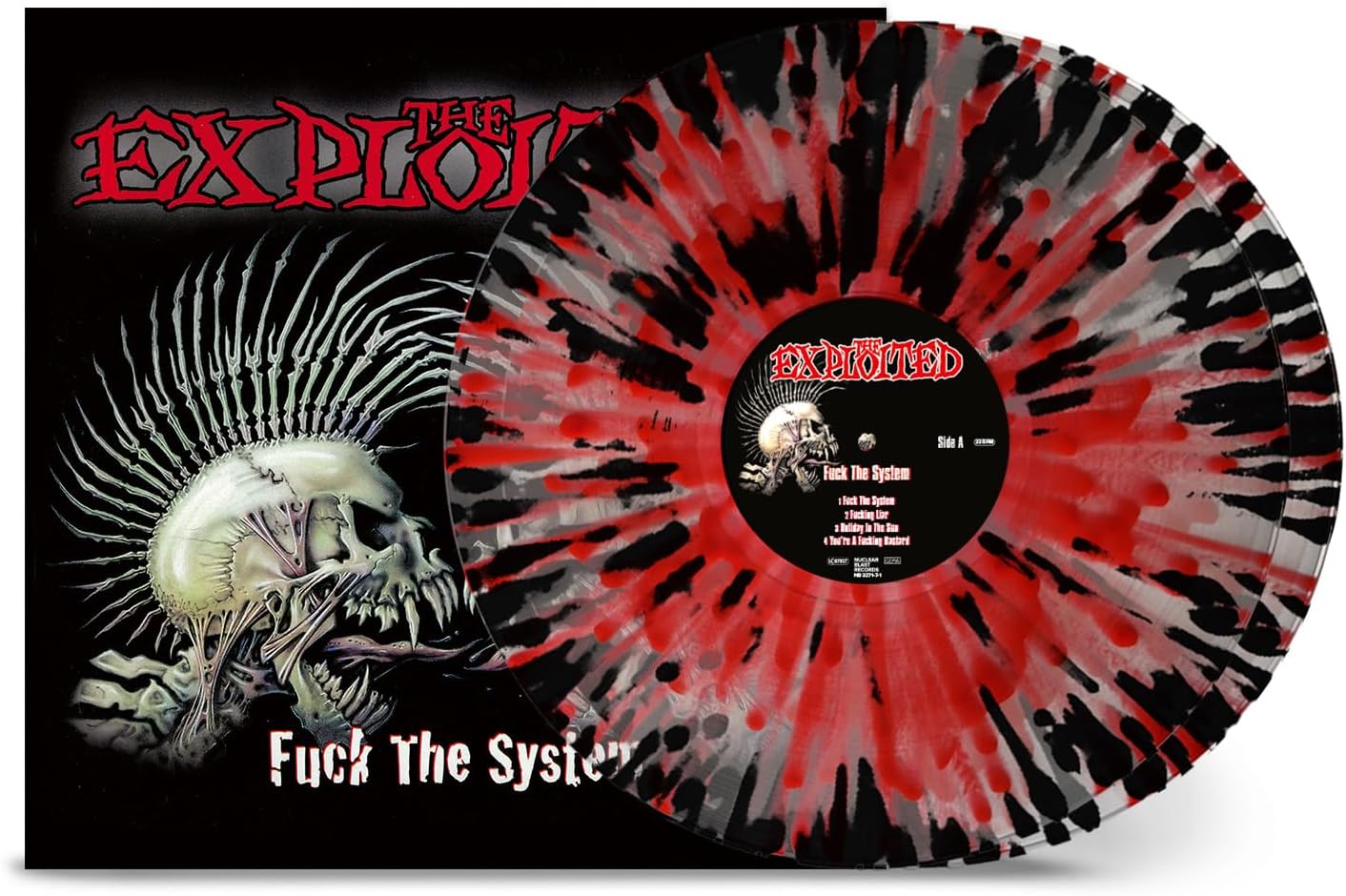 Fuck The System (Clear Red Black Splatter)