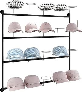 Amazon.com: Tier Wall Mount Hat Organizers and Storage for Multiple ...