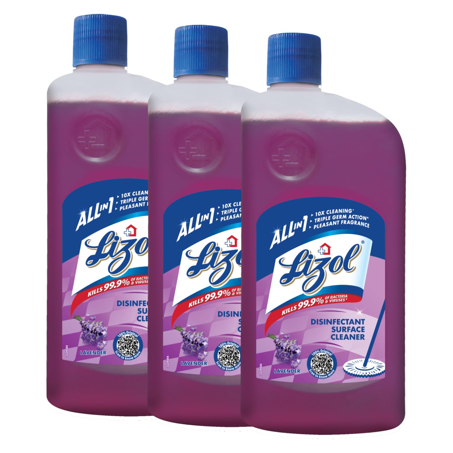 Lizol Lavender- 500 ml (Pack of 3) Disinfectant Surface & Floor Cleaner Liquid,| Suitable for All Floor Cleaner Mops | Kills 99.9% Germs| Indias #1 Floor Cleaner (B0CDPCN1RH) Amazon Price History, Amazon Price Tracker