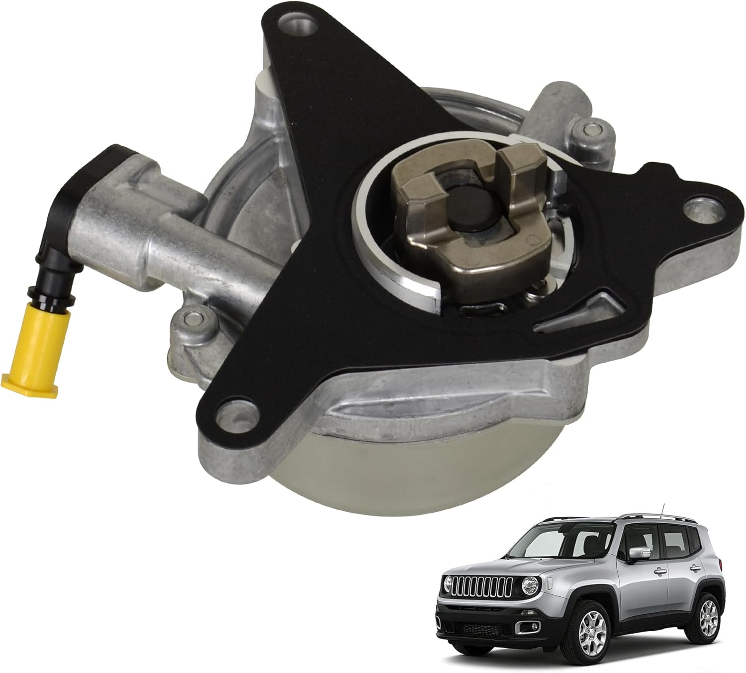 Upgraded Brake Vacuum Pump 68328357AA Compatible with Alfa Romeo Mito Giulietta, Fiat 500 500L 500X, Dodge Dart, Jeep Renegade L4 1.4L Replace OE 55221559 68120415AA 4892641AC