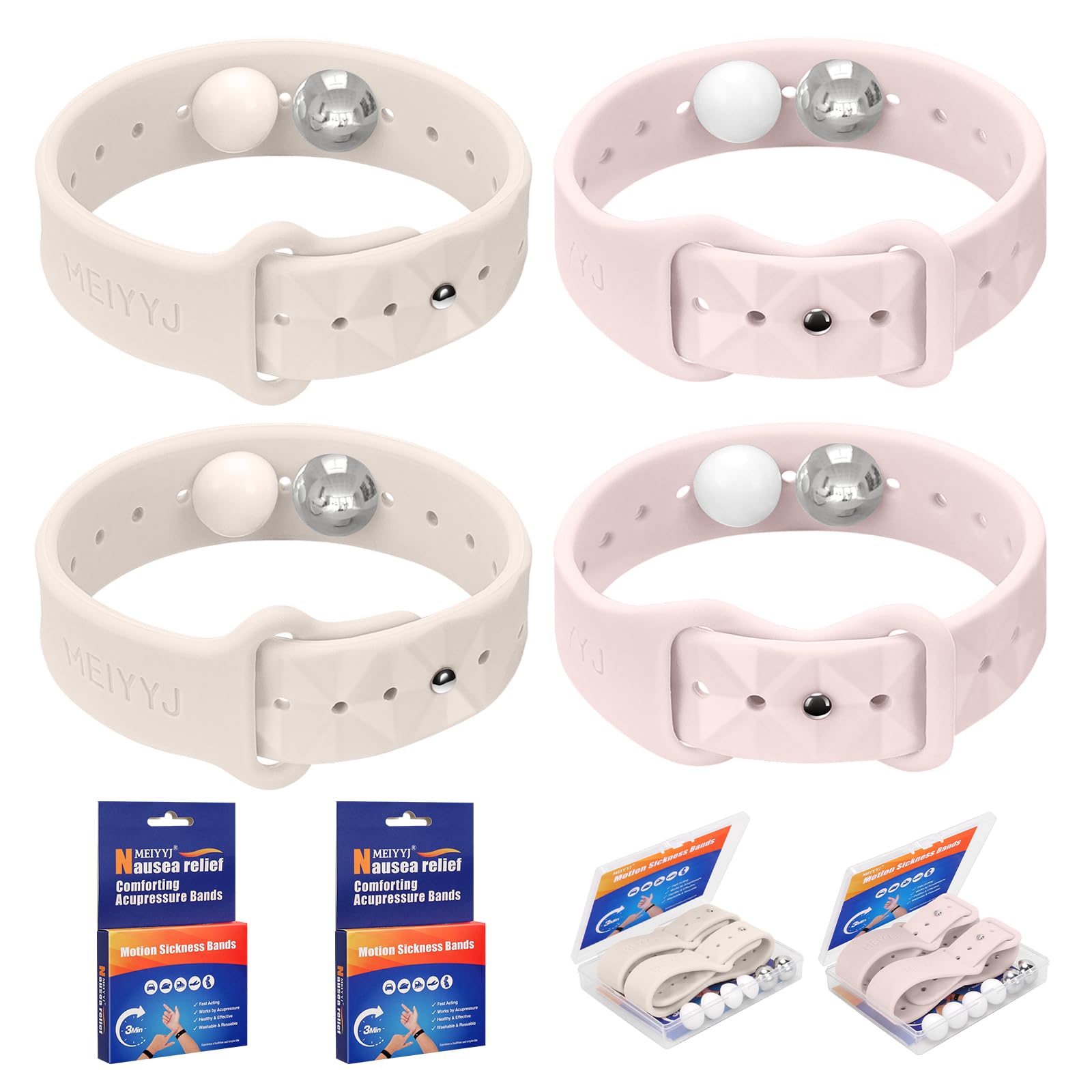 Motion Sickness Bracelets Acupressure Nausea Bands for Adult and Kids — Amazon image 23