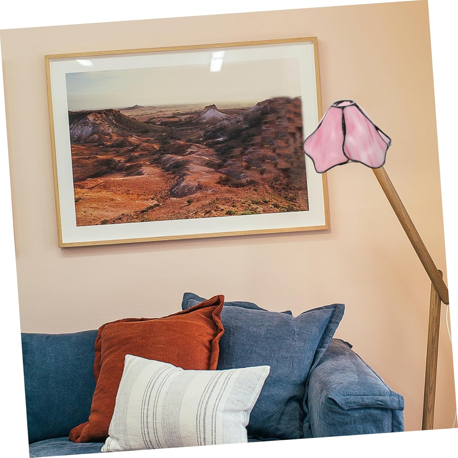 Homoyoyo Flower Glass Lampshade Replacement Style Lampshade for Ceiling/wall Lamp