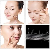 Vista 4 de 4 Pcs Facial Hair Remover Manual Epilator Spring Spring Face Hair Remover with Handle Hair Epilator Tool (Random Color)