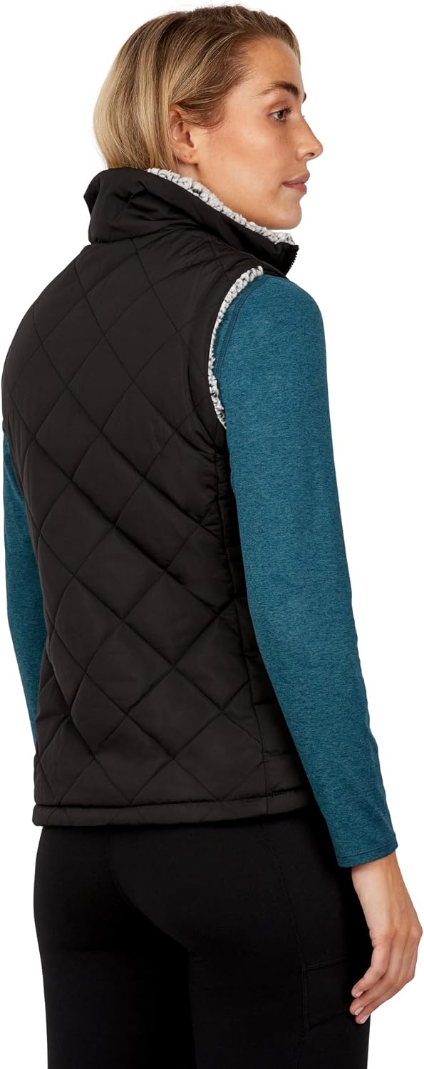 Free Country Women's Expedition Stratus Lite Reversible Vest Black M