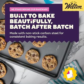Wilton Silver Non-Stick Large Baking Sheet, Made Without PFAS, 17x11.5 in.