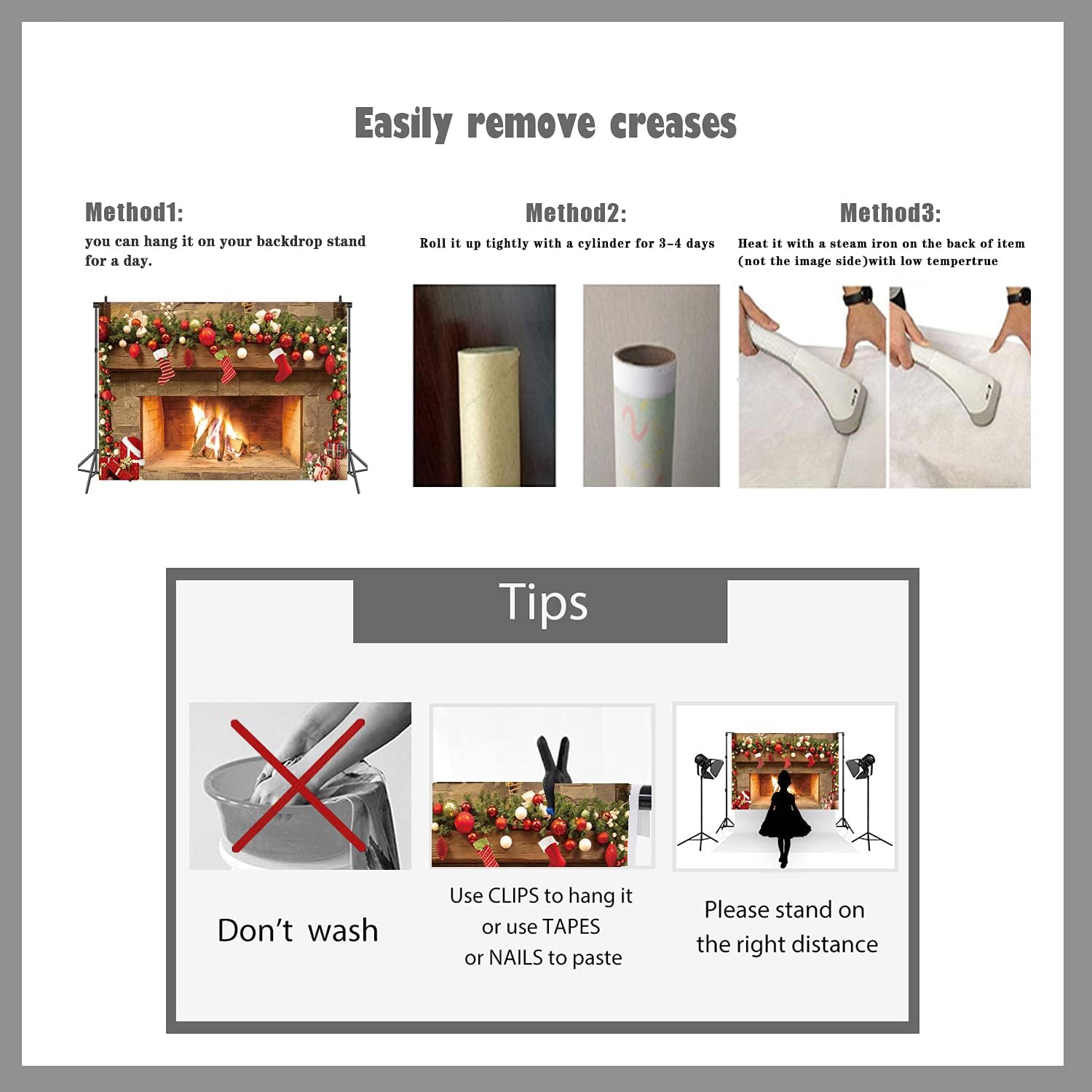 Top Rated LTLYH 8x6ft Christmas Fireplace Theme Backdrop Merry Christmas Eve Photo Studio Backdrop Christmas Trees Xmas Gifts Backgrounds for Photography 109…