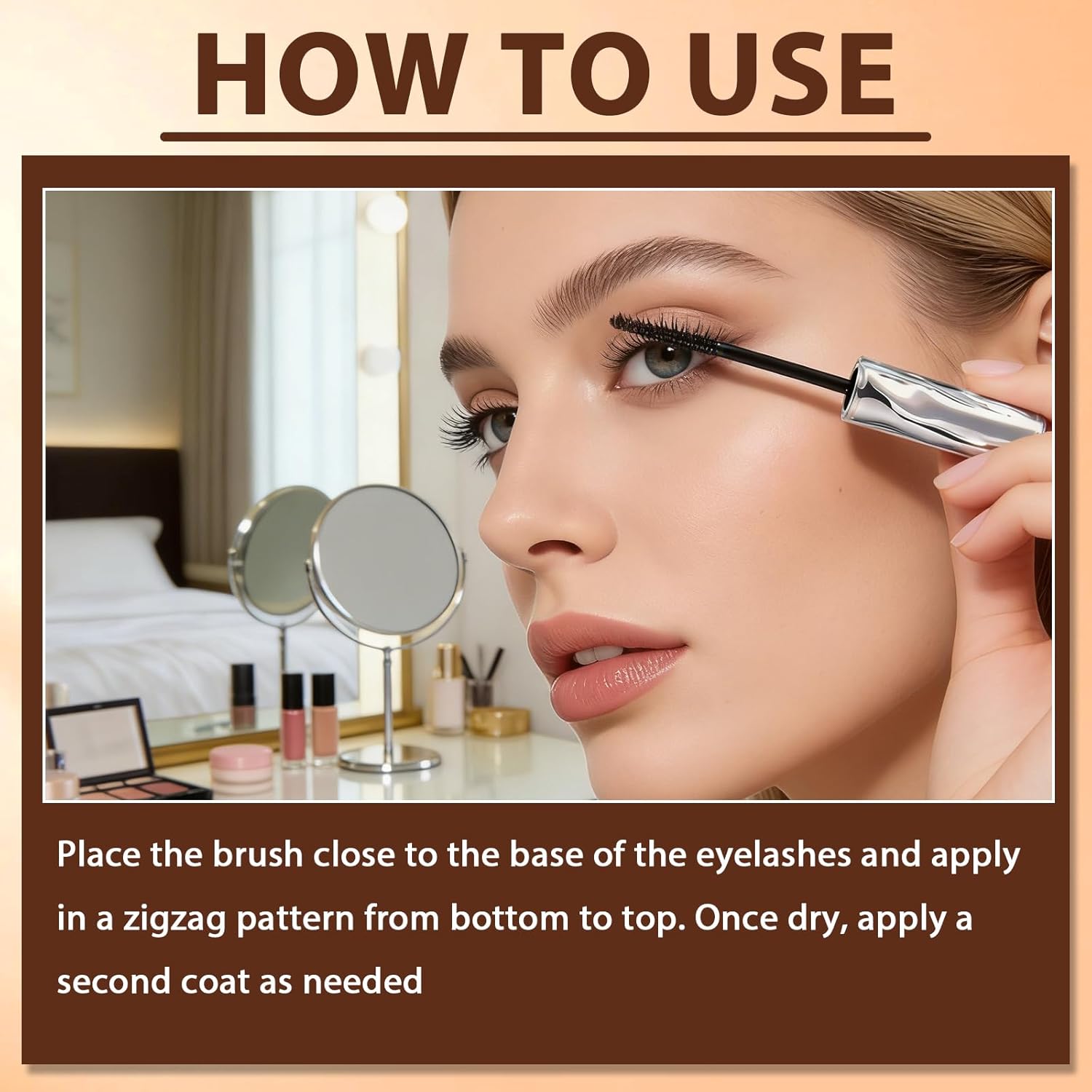 2Pcs Tubing Mascara, Waterprooflong Curling Mascara, Eyelash Primer,Tubular Eyelash Primer,Waterprooflong Curling Mascara,Natural And Non-Smudged, Waterproof Long Wear - Image 5