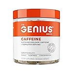 Genius Caffeine - Sustained-Release Microencapsulated Caffeine Pills for Smooth, Long-Lasting Energy & Focus - No Jitters or Crash - 100mg per Capsule - 100 Servings - Natural Performance Booster