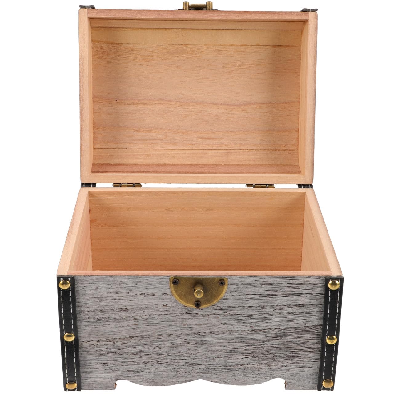 Boîte bois vintage pour bijoux coffret rangement décoratif rétro style